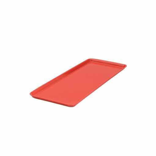 Melamine Platter Rectangular Small Red 390mm x 150mm